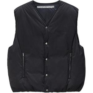 Alexander Wang Пуховый жилет мужской черный с V-образным вырезом, средней толщины, другие характеристики