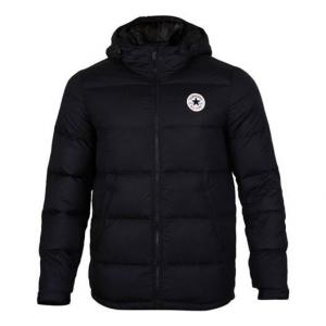 Куртка short hooded sports down warm jacket 'black' Converse, черный
