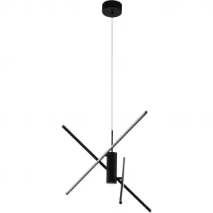 Светильник подвесной SALITRE с LED-модулем, 1 шт., теплый белый свет, черного цвета из алюминия - 29 Вт - теплый белый свет Eglo, черный