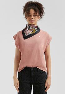 Футболка QS MIT STICKEREI, Altrosa/Pink