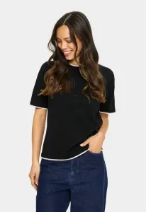 Футболка milasz с контрастной полосой, базовая модель. Saint Tropez, Black G Morn Contrast Stripe