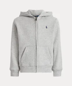 (Для мальчиков 2-7 лет) Толстовка с капюшоном из хлопкового флиса Polo Ralph Lauren, цвет 050 Gray