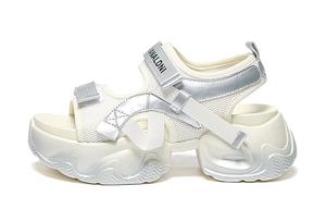 Модные повседневные шлепанцы Пляжные сандалии Женские WOOS BOBO, Бежевый Серебристый