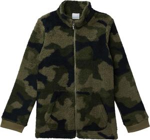Толстовка Columbia Kids Rugged Ridge II Printed Sherpa Full Zip, цвет Stone Green Mod Camo 1