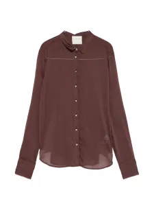 Рубашка с воротником поло Forte Forte, коричневый