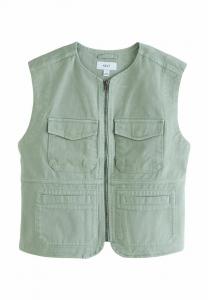 Жилет REGULAR FIT - UTILITY Next, зеленый