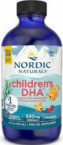 Nordic Naturals Children's DHA Omega 3 для детей жидкость, со вкусом клубники, БАД, 119 мл Inna Marka