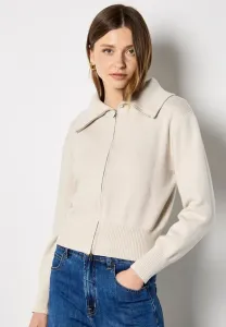 Кардиган с двойной застежкой-молнией Apricot, Stone