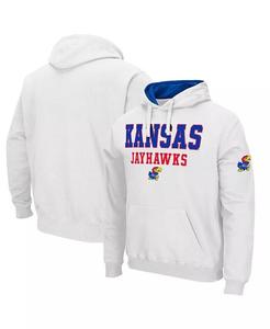 Мужская белая толстовка с капюшоном Kansas Jayhawks Sunrise Colosseum