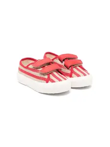 Льняные кеды на липучках Pèpè, красный