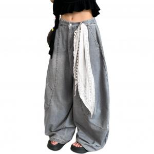 NEVER RULE Джинсы Unisex Blue [с шелковым шарфом] Moderate Others