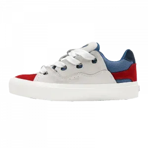 Износостойкие, легкие и дышащие низкие скейтерские кроссовки Unisex QIQUDUCK, белый