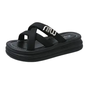 Тапочки-слайды женские с противоскользящей подошвой TONYBEAR, Black