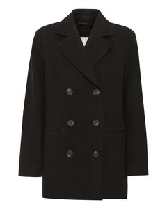 My Essential Wardrobe Демисезонное пальто 'Frannie' в черном цвете