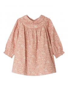 Bonpoint платье с цветочным принтом, розовый