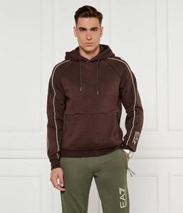 Толстовка Ea7 Regular Fit, бордовый