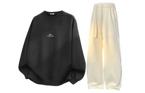 Свитшот Huichao Riding The Wind Collection, унисекс WARRIOR, темно-серый+оранжевый (clothing sets)