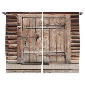 Штора twentyfour Rustikal (2 шт), 225 см, коричневый