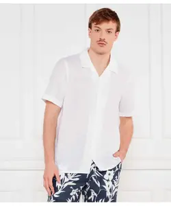 Льняная рубашка Regular fit Calvin Klein, белый