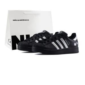 Superstar 2 Claw устойчивые к истиранию низкие детские скейтбординговые ботинки black silver unisex Adidas Originals, черный серебряный