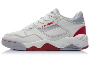 Баскетбольные кроссовки в стиле ретро 80-х, женские, низкие, молочно-белые/микрокристаллические серые Lining