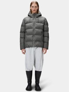 Пуховик стандартного кроя Rains, серый