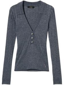 TWINSET топ в рубчик, серый