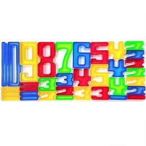 Zummy Набор из 140 прозрачных плиток с цифрами для дошкольного образования и бесчисленных игр с контейнером для хранения Zummy