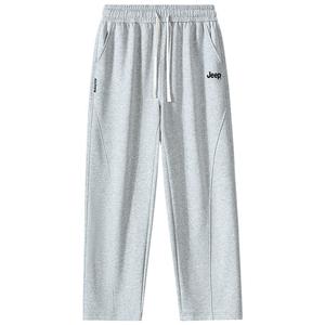 Повседневные брюки унисекс утепленные с флисовой подкладкой карго Jeep, светло-серый