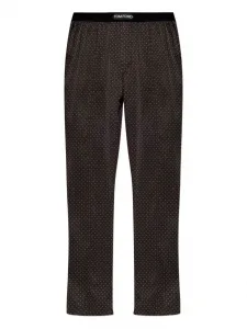 Пижамные брюки в горох Tom Ford, коричневый