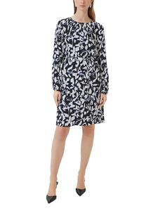 Короткое платье comma, черный/белый