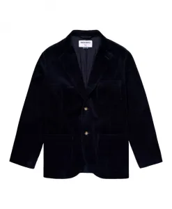 Классический вельветовый жакет с изысканной отделкой. Sebago, синий