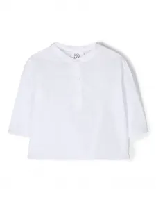 Рубашка с укороченными рукавами и круглым вырезом Douuod Kids, белый