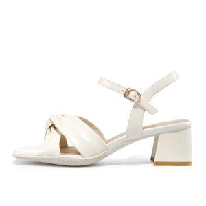 HARSON Женские сандалии на одной застежке экрю, цвет Ecru