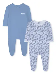 Комплект из двух пижам с логотипом Kenzo Kids, синий