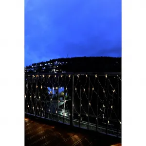 Световая сеть Рождественский декор для улицы, 160 микролампочек, 160 прозрачных ламп Konstsmide, прозрачный