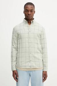 Хлопковая рубашка Tommy Jeans, зеленый