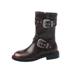 Echo&yolo Черно-коричневые женские ботильоны коричневые, цвет Brown