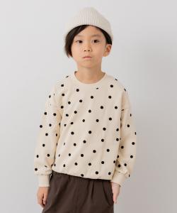 Флисовая толстовка из 100% хлопка с принтом по всей поверхности Chil2, цвет A Dot/Cream