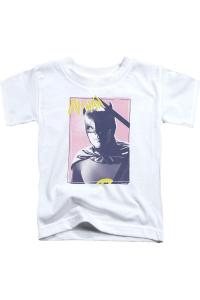 Футболка для детей Batman Classic TV Wayne 80s с короткими рукавами Gildan, белый