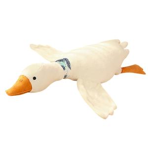 Fox fairy Синий шарф большая белая гусь длинные куклы плюшевая кукла 90cm/130cm/160cm/190cm длина