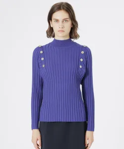 Пуловер с вырезом на плече Loveless, цвет Blue