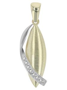 Adeliás Женский кулон из золота 333 пробы с кубическим цирконием в золоте