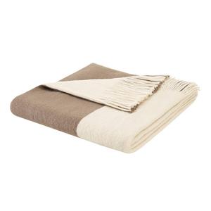 Плед INK+IVY Halmstad с цветными блоками, коричневый