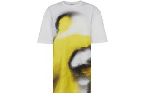 Футболка женская Alexander McQueen, желто-белая