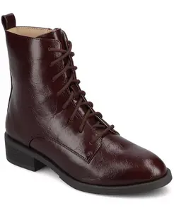 Женские ботильоны Vienna на шнуровке с массивным каблуком Journee Collection, красный