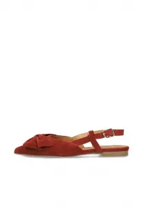 Балетки mit schleife с ремешком на щиколотке Manfield, Rot