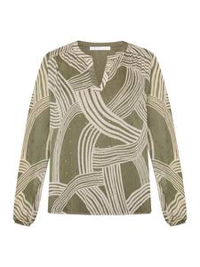 Блузка без застежки с принтом цвета хаки/кремового цвета BETTY & CO
