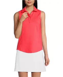 Женская поло High Impact Lands' End, оранжевый