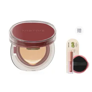 Мягкая бархатная воздушная подушечка тональная основа с эффектом тумана увлажняющая стойкая маскирующая для чувствительной кожи смешанного типа 12г Mistine